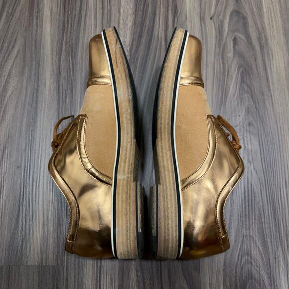 Fabulous Nicholas Kirkwood Gold Suede Luxury Sneaker 41 - Picture 5 of 9